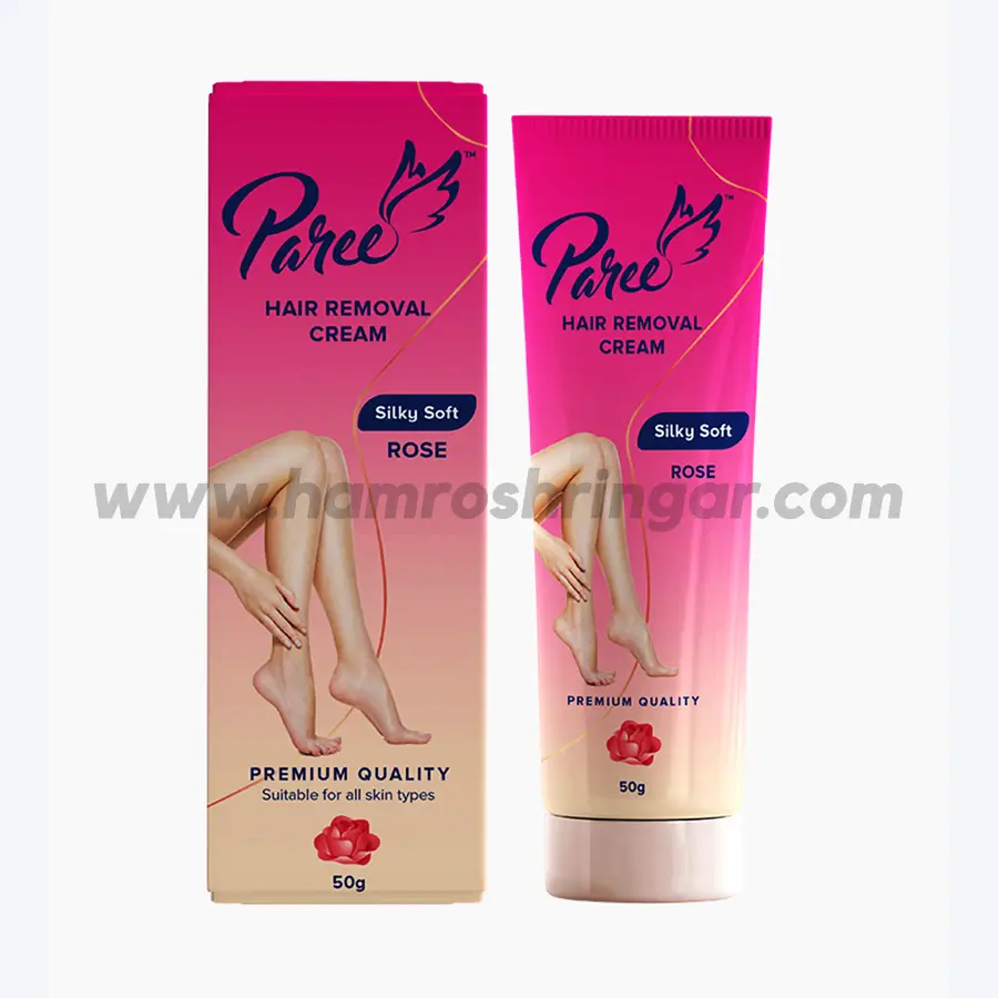 Paree Hair Removal Cream Silky Soft with Rose | For Sensitive Skin - 50 g -  Online Shopping in Nepal | Shringar Store | Shringar Shop | Cosmetics Store  | Cosmetics Shop | Online Store in Nepal