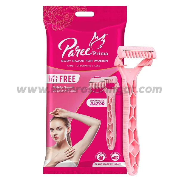 Paree Prima Premium Full Body Razors for Women - Pack of 5