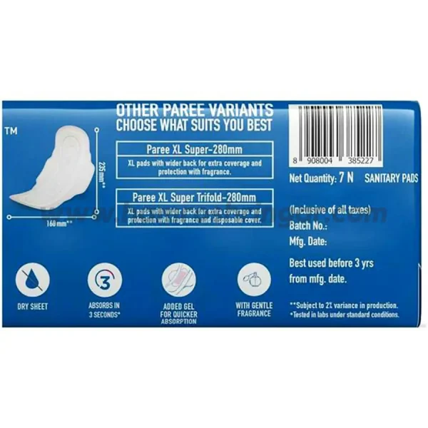 Paree Dry Feel Regular Sanitary Napkin - Other Variants