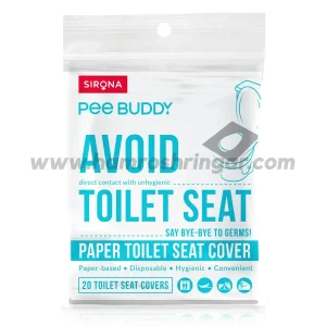 PeeBuddy Disposable Toilet Seat Cover to Avoid Direct Contact with Unhygienic Toilet Seats – 20 Seat Covers