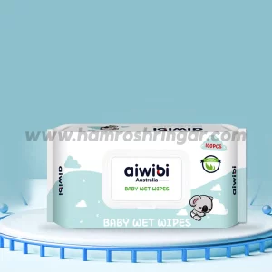 Aiwibi Australian 100% Soft Care Baby Wet Wipes - 100 pcs