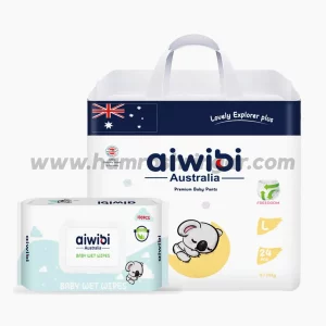 Aiwibi Australian Premium Baby Pants with Wipes - L 24