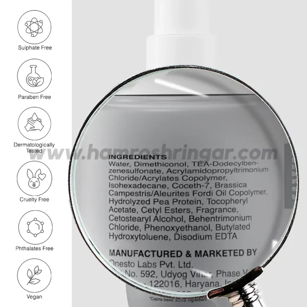 Bare Anatomy Heat Protection Spray - Ingredients
