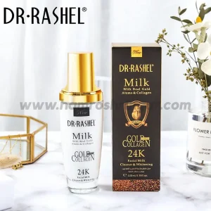 Dr. Rashel 24K Gold Collagen Facial Milk Cleaner and Whitener - 100 ml