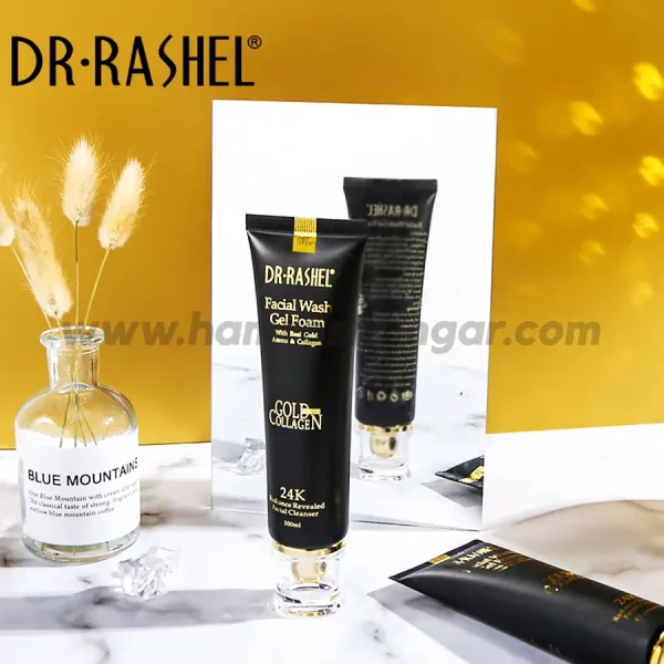 Dr. Rashel 24k Gold Facial Wash Gel Foam with Real Gold Atoms and Collagen