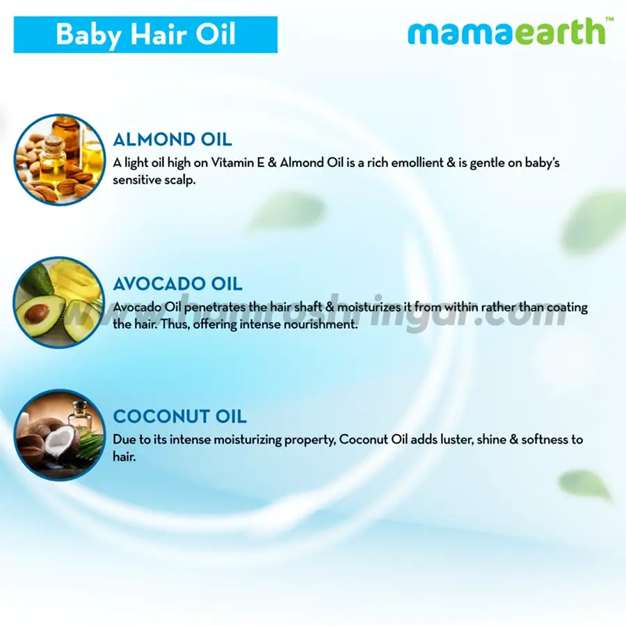 Mamaearth | Nourishing Hair Oil for Babies with Almond & Avocado Oil - 200 ml - Online Shopping in Nepal | Shringar Store | Shringar Shop | Cosmetics Store | Cosmetics Shop | Online Store in Nepal Mamaearth | Nourishing Hair Oil for Babies with Almond & Avocado Oil - 200 ml - Online Shopping in Nepal | Shringar Store | Shringar Shop | Cosmetics Store | Cosmetics Shop | Online Store in Nepal