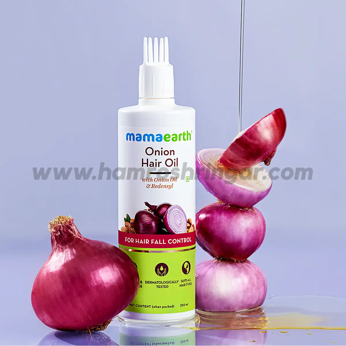 Mamaearth | Onion Hair Oil for Hair Regrowth and Hair Fall Control - 250 ml - Online Shopping in Nepal | Shringar Store | Shringar Shop | Cosmetics Store | Cosmetics Shop | Online Store in Nepal Mamaearth | Onion Hair Oil for Hair Regrowth and Hair Fall Control - 250 ml - Online Shopping in Nepal | Shringar Store | Shringar Shop | Cosmetics Store | Cosmetics Shop | Online Store in Nepal