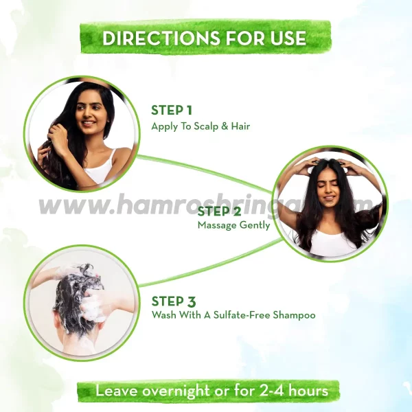 Mamaearth | Onion Hair Oil for Hair Regrowth and Hair Fall Control with Redensyl - Directions for Use