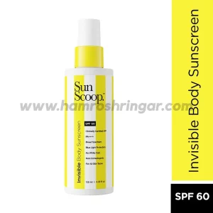 Sunscoop Invisible Body Sunscreen (SPF 60) - 125 ml