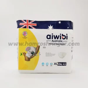 Aiwibi Australian Premium Tapestyle Disposable Breathable Baby Diapers - XL 24