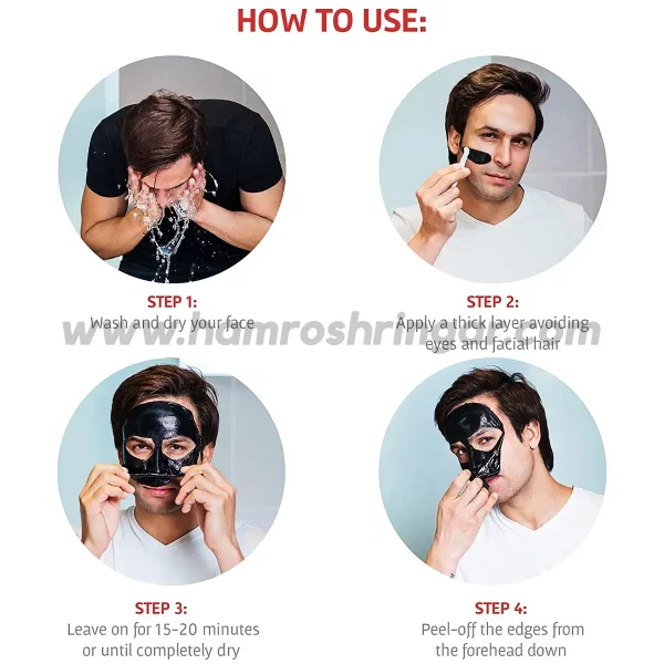 Bombay Shaving Company Charcoal Peel Off Mask - How to Use