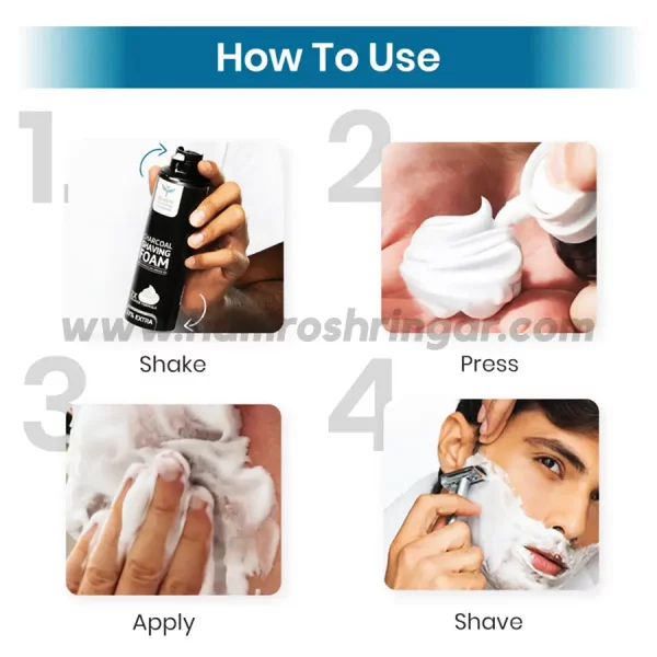 Bombay Shaving Company Charcoal Shaving Foam - How to Use
