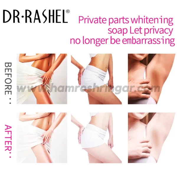 Dr. Rashel Vaginal Tightening and Whitening Soap - Before and After