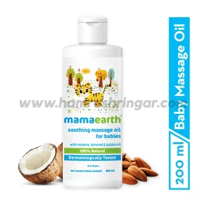 Mamaearth | Soothing Massage Oil for Babies with Sesame, Almond and Jojoba Oil - 200 ml