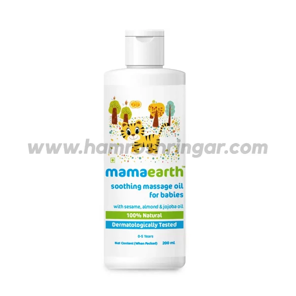 Mamaearth | Soothing Massage Oil for Babies with Sesame, Almond and Jojoba Oil