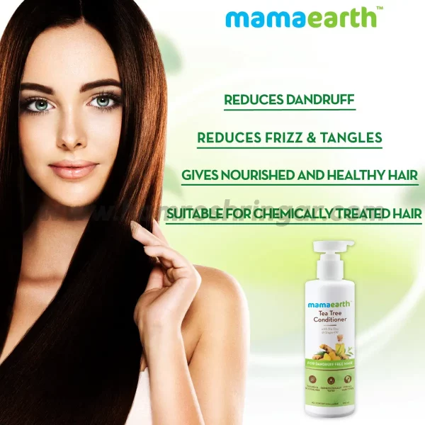 Mamaearth | Tea Tree Conditioner with Tea Tree and Ginger Oil for Dandruff Free Hair - Benefits