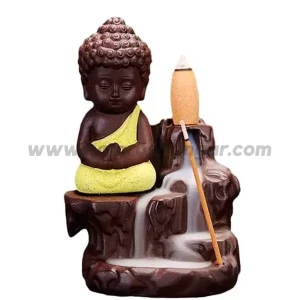 Buddha Back Flow Smoke Fountain Scented Cone Incenses with 10 Pieces Extra Dhup