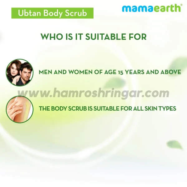 Mamaearth | Ubtan Body Scrub with Turmeric and Saffron for Tan Removal - Suitable for