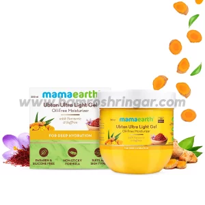Mamaearth | Ubtan Ultra Light Gel Oil-Free Moisturizer with Turmeric and Saffron for Deep Hydration - 200 ml