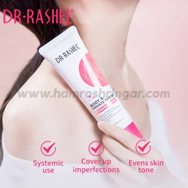 Dr. Rashel Body and Private Parts Whitening Cream - Benefits