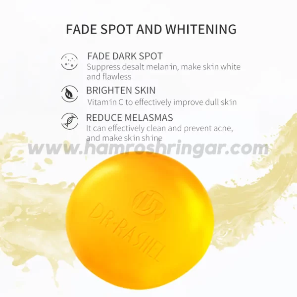 Dr. Rashel Vitamin C Brightening & Anti-Aging Whitening Soap - Fade Spot and Whitening