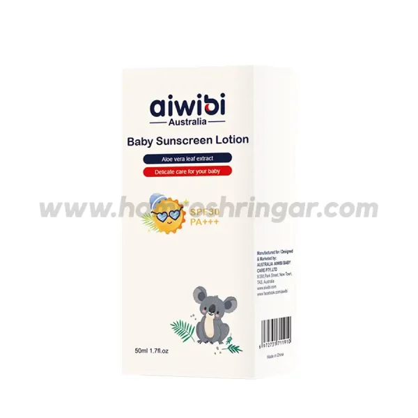 Aiwibi Baby Sunscreen Lotion SPF 30 with Aloe Vera Leaf Extract