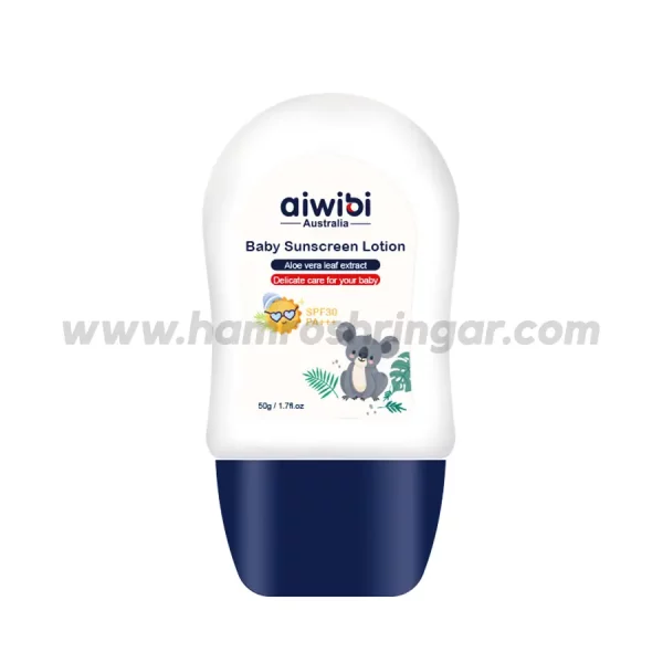 Aiwibi Baby Sunscreen Lotion SPF 30 with Aloe Vera Leaf Extract - Front View