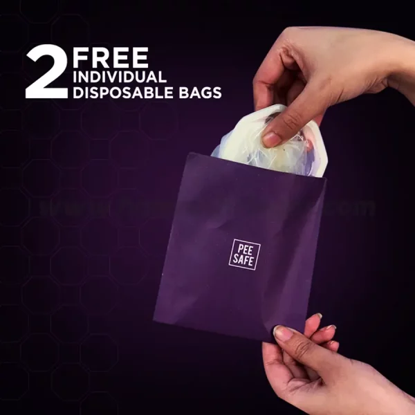 Pee Safe Domina Female Condom - 2 Free Individual Disposable Bags