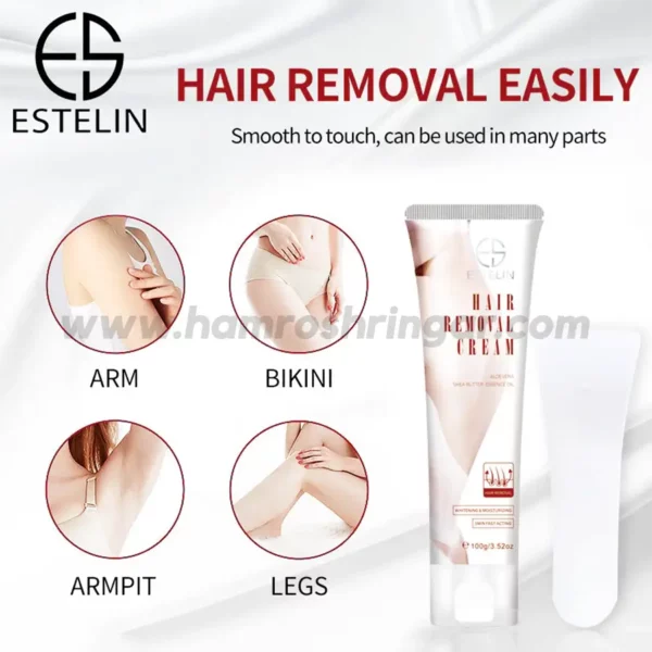 Estelin Hair Removal Cream - For Arm, Armpit, Bikini, Legs