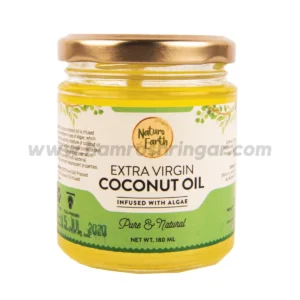 Naturo Earth Organic Cold Pressed Extra Virgin Coconut Oil with Algae – 180 ml