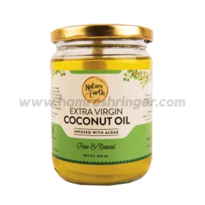 Naturo Earth Organic Cold Pressed Extra Virgin Coconut Oil with Algae - 500 ml