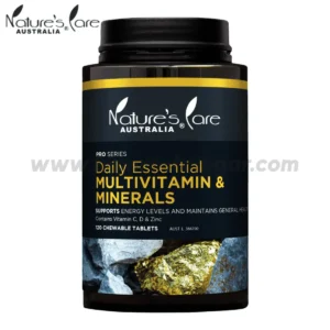 Nature's Care Daily Essential Multivitamin & Minerals - 120 Chewable Tablets for the Entire Family