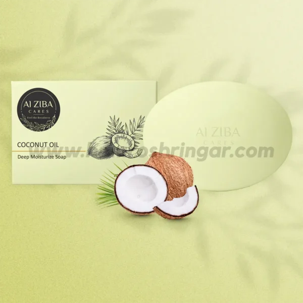 ALZIBA CARES Coconut Oil Deep Moisturizing Bathing Soap - 100 gm