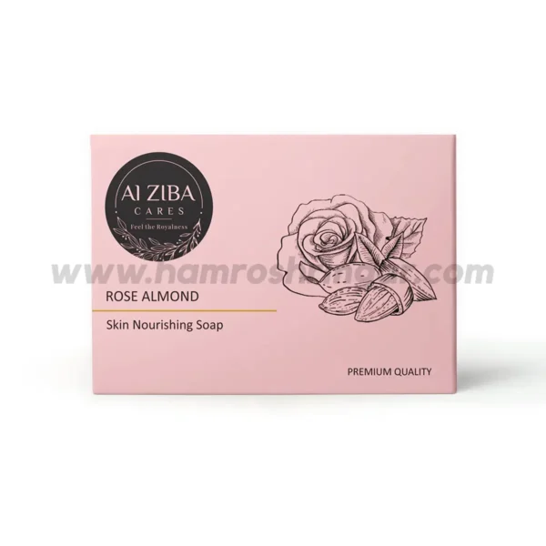 ALZIBA CARES Rose Almond Skin Nourishing Soap - 100 gm