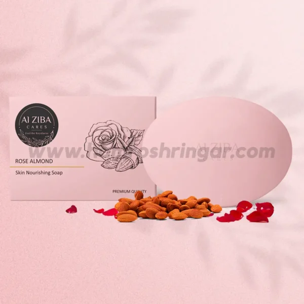 ALZIBA CARES Rose Almond Skin Nourishing Soap - 100 gm