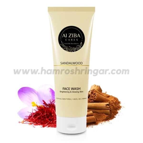 ALZIBA CARES Sandalwood Brightening & Glowing Face Wash - 100 ml