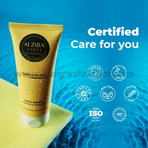 ALZIBA CARES Sandalwood Brightening & Glowing Face Wash - Certified Care for you