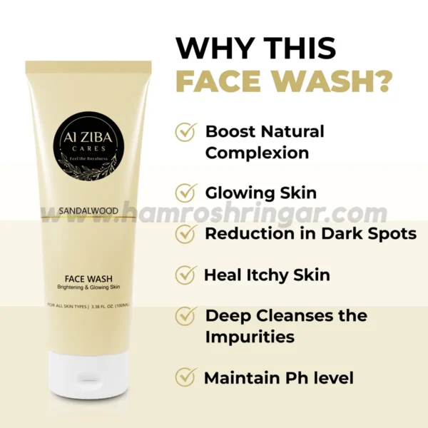 ALZIBA CARES Sandalwood Brightening & Glowing Face Wash - Why this Face Wash?