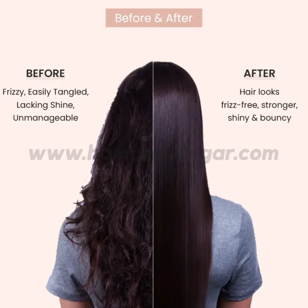 ALZIBA CARES Smooth & Shine Shampoo (Hair Nourishment Therapy) - Before and After
