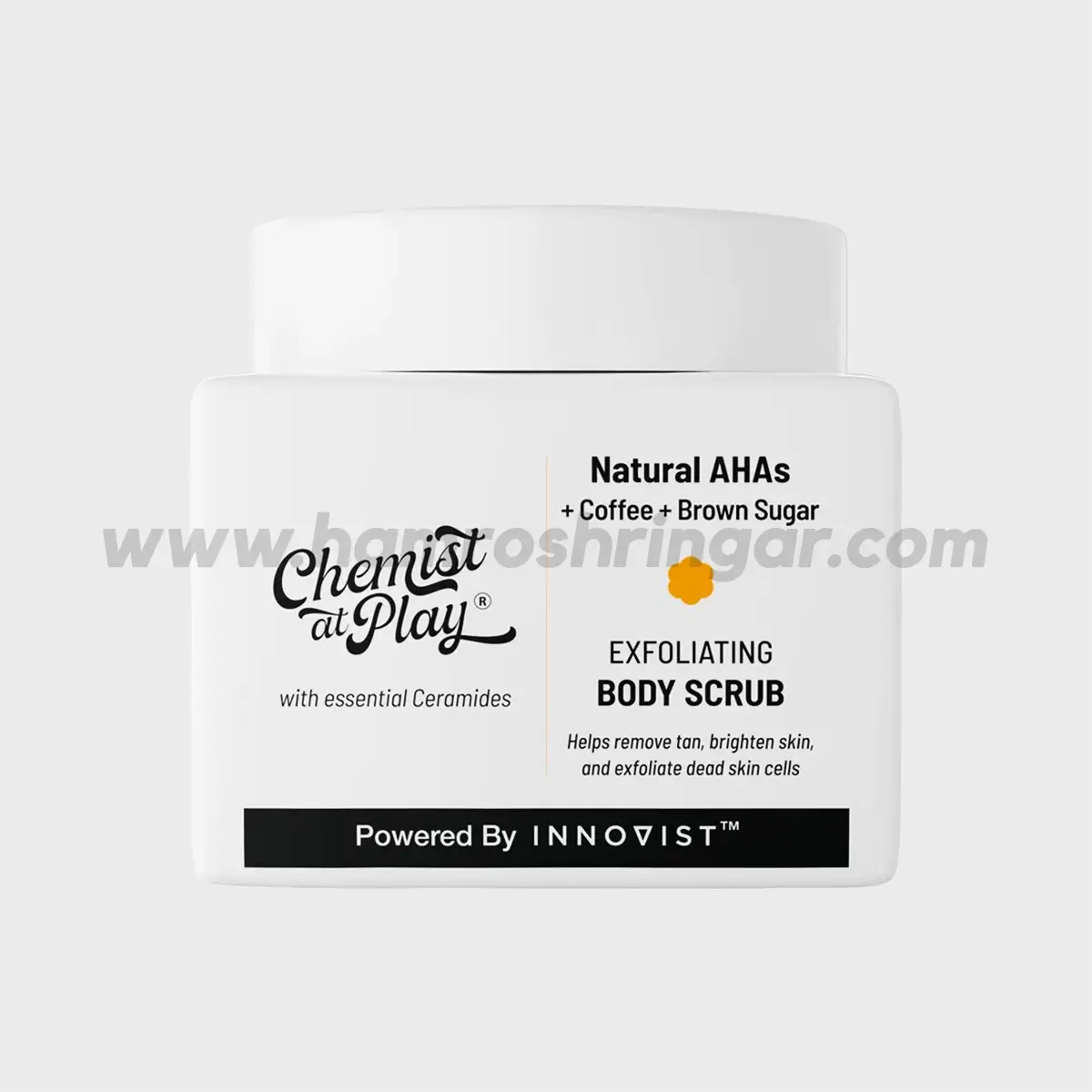 Chemist at Play Exfoliating Body Scrub (Natural AHAs + Coffee + Brown