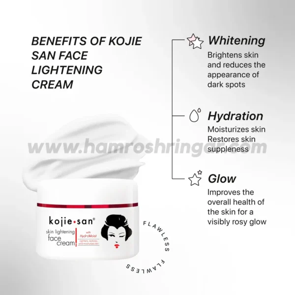 Kojie San Face Lightening Cream - Benefits