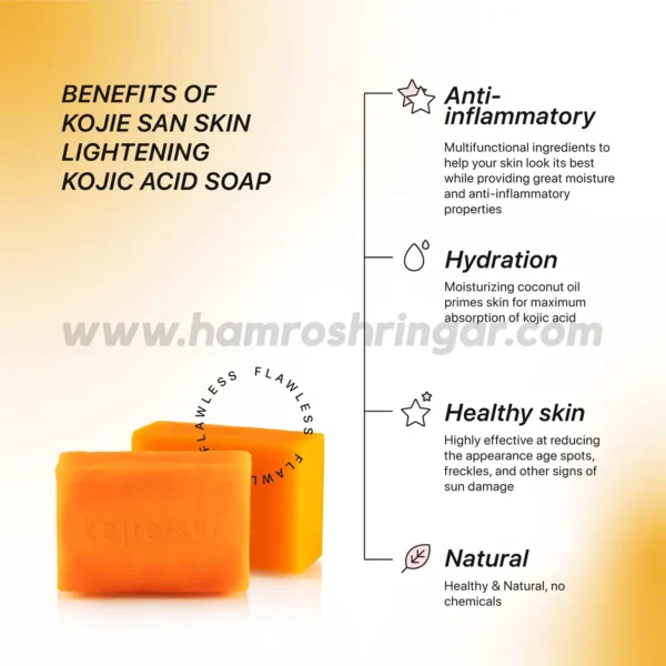 Kojie San Skin Lightening Soap (3 Pcs) - Benefits