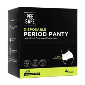 Pee Safe Disposable Period Panty - Large to Extra Large (27"- 45") - Pack of 4