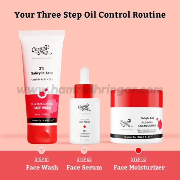 Chemist at Play Oil Control Face Moisturizer - Your Three Step Oil Control Routine