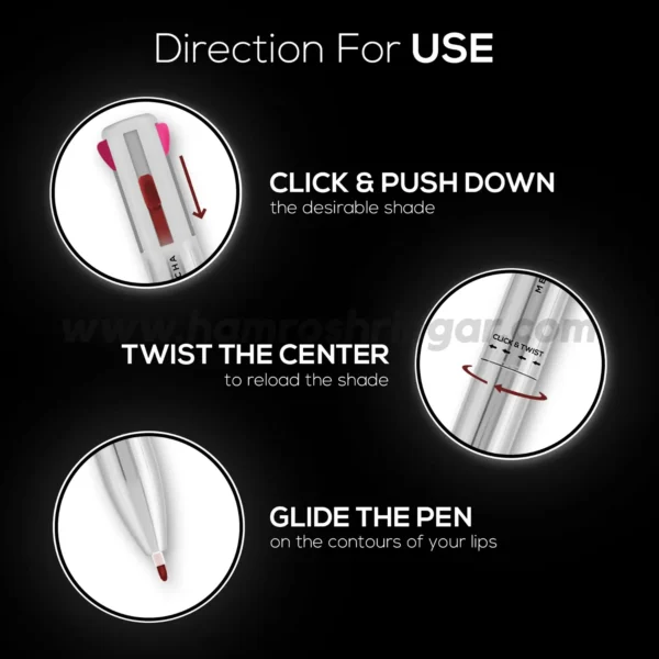 Renee 4-IN-1 Lip Liner (Draw 4) - How to Use