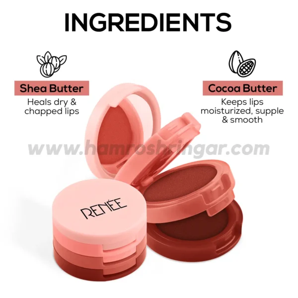 Renee Glam Stack 3-In-1 Lip & Cheek Tint (Nude) - Ingredients