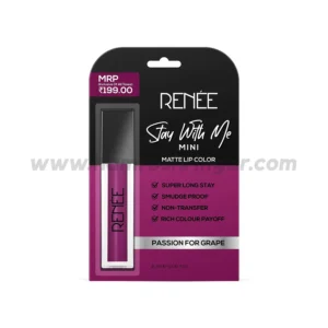 Renee Stay With Me Mini Matte Lip Color (Passion For Grape) - 2 ml