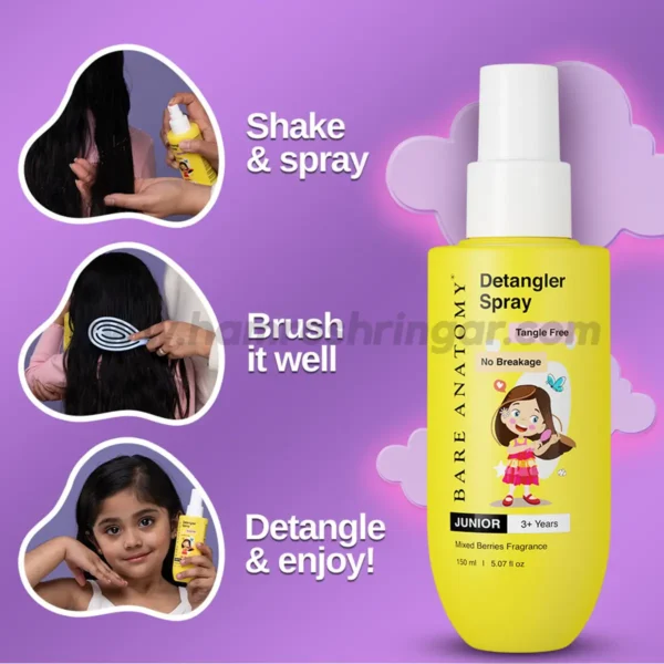 Bare Anatomy Junior Detangler Hair Spray - How to Use?