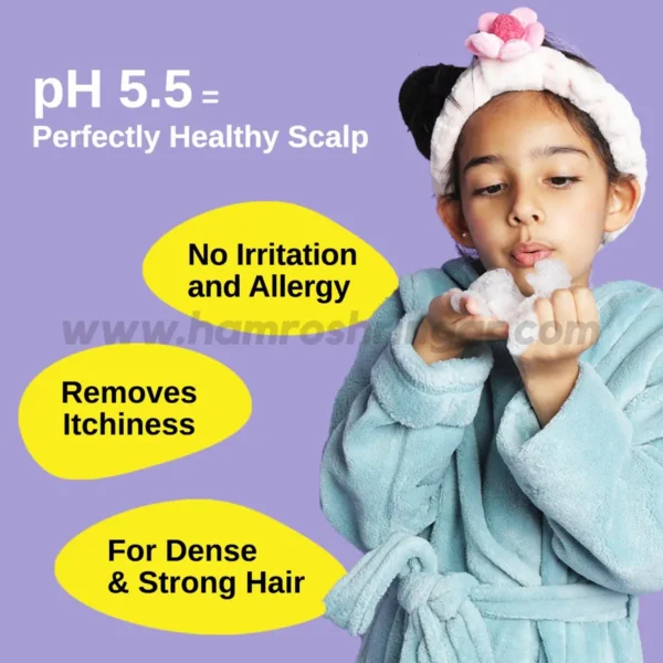Bare Anatomy Junior Gentle Cleansing Shampoo for Kids from 5-12 Years – pH 5.5 = Perfect Healthy Scalp