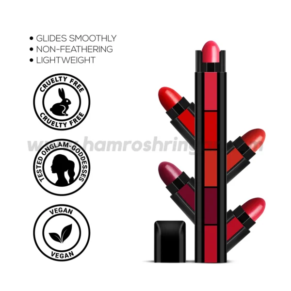 Renee Fab 5 (5-in-1 Lipstick) - Benefits and Features
